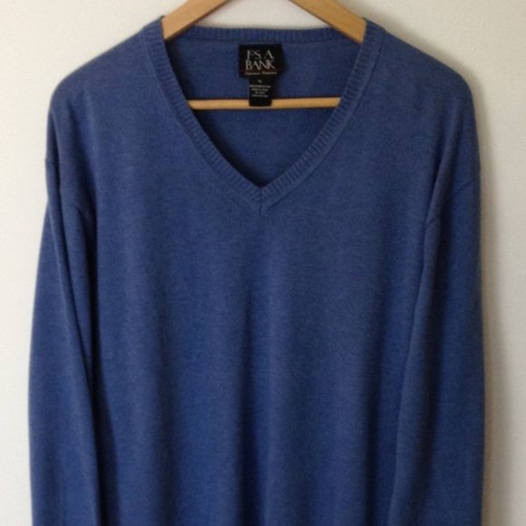 Jos. A. Bank Other - Jos. A. Bank XL V-Neck Blue Pima Cotton Sweater